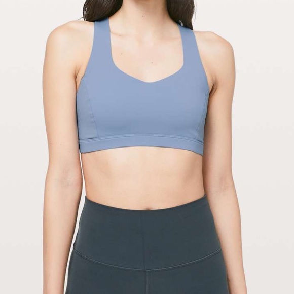 Lululemon Free to Be Serene Bra in Cascade Blue Size 12 EUC - Picture 2 of 10